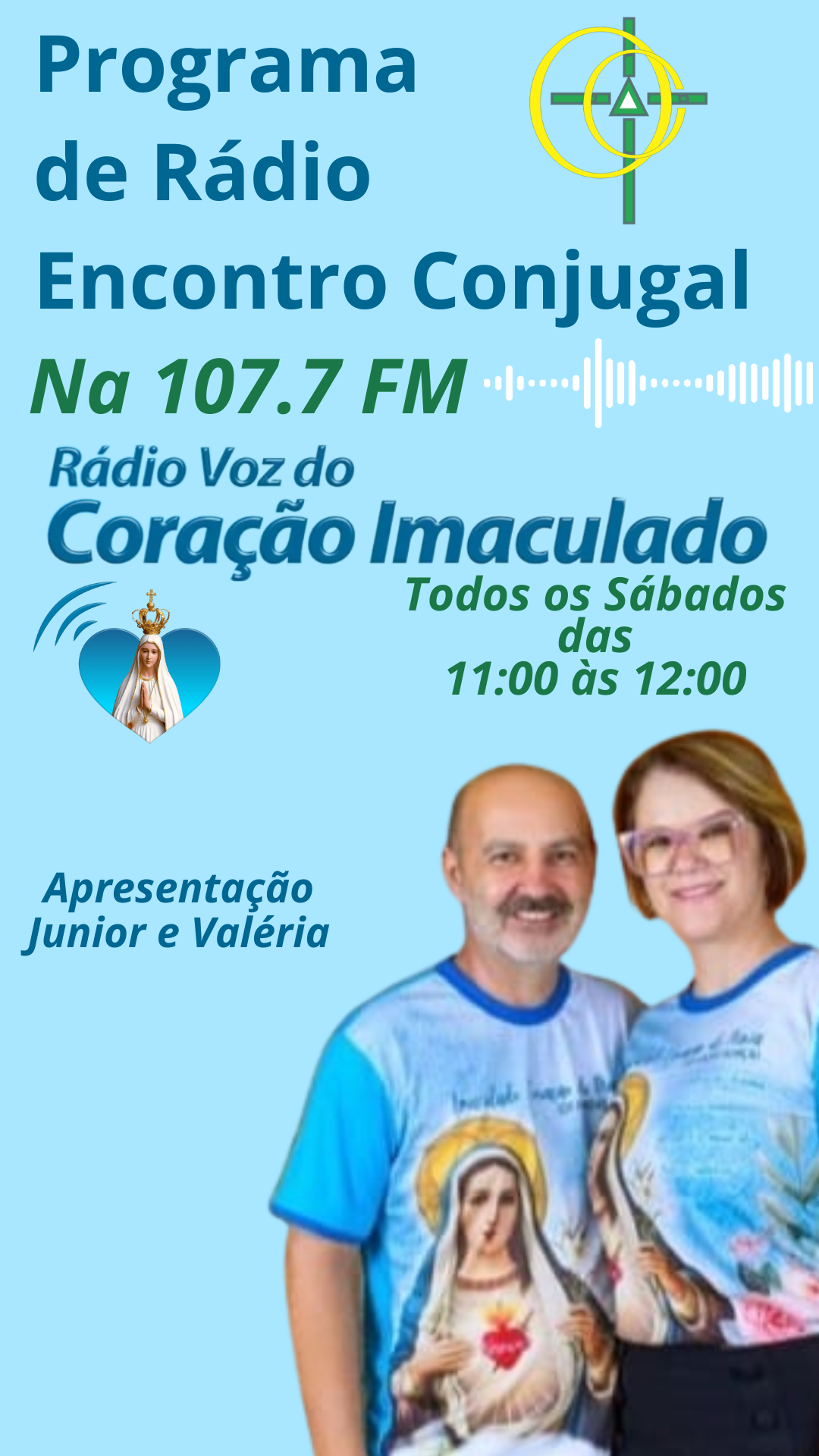 Apresentadores Junior e Valéria